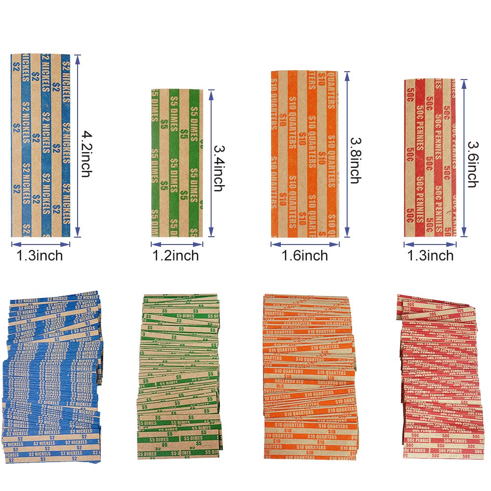 L LIKED Assorted Bundle Flat Striped Coin Wrappers - Image 4