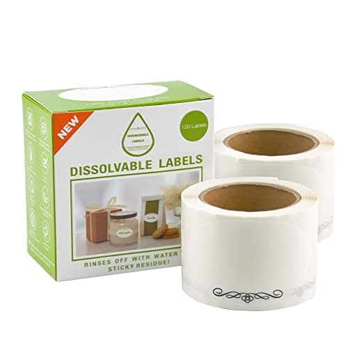 L LIKED Stickers Dissolvable Food Labels for Containers 1 1/2" x 2 1/2" Canning Labels for Jars (Roll of 120) - Image 7