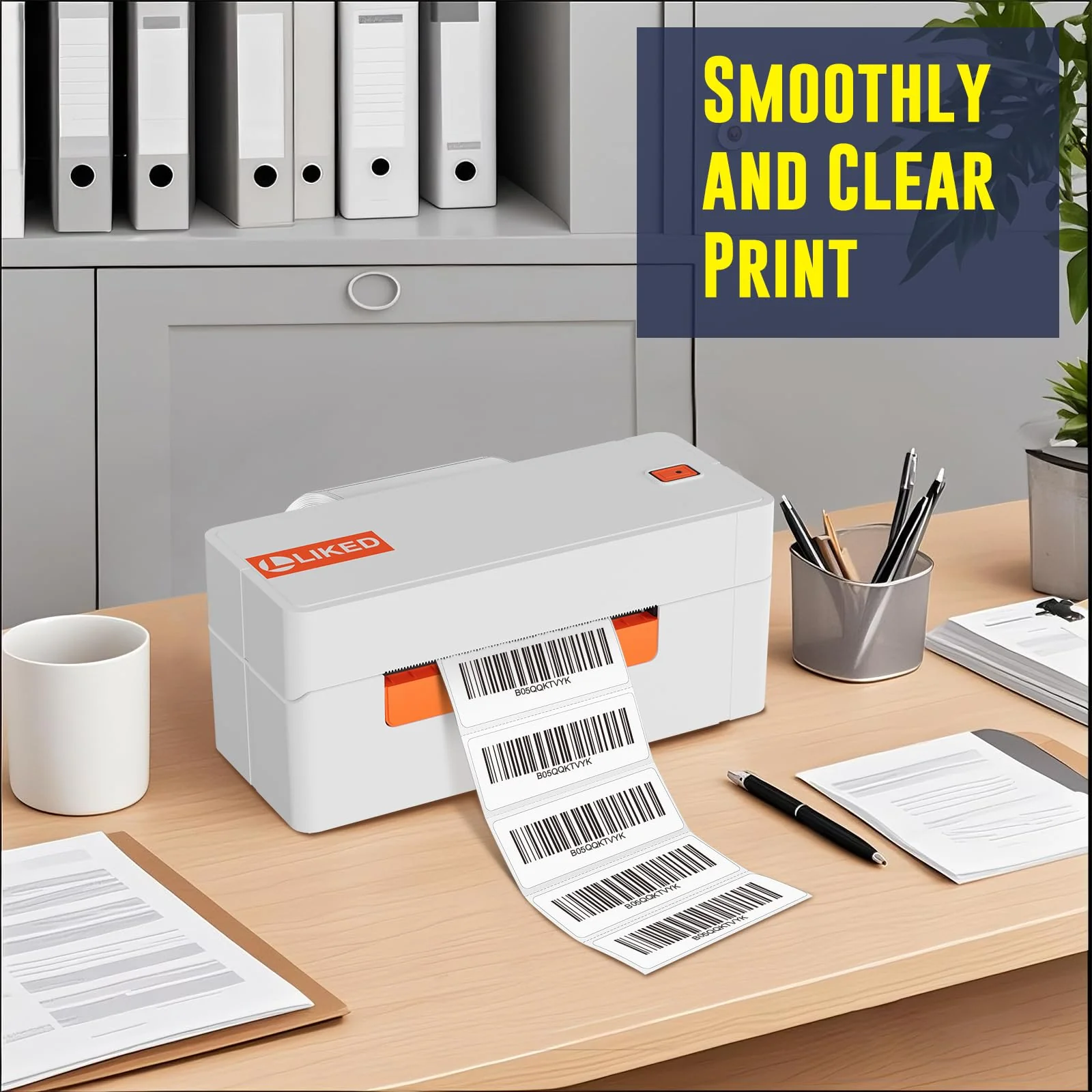 L LIKED 2.25" x 4" , 2.25" x 0.75", 2.25" x 1.25" Direct Thermal Label for Block, Permanent Adhesive Shipping Postage Labels & Compatible with Rollo, Zebra and Other Desktop Printers - Image 5