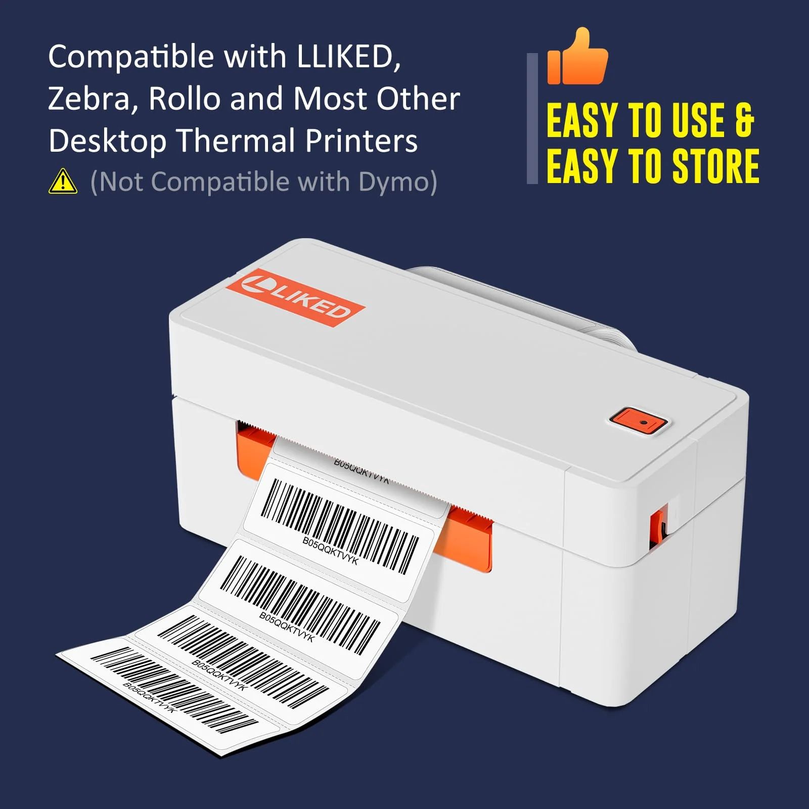 L LIKED 2.25" x 4" , 2.25" x 0.75", 2.25" x 1.25" Direct Thermal Label for Block, Permanent Adhesive Shipping Postage Labels & Compatible with Rollo, Zebra and Other Desktop Printers - Image 6