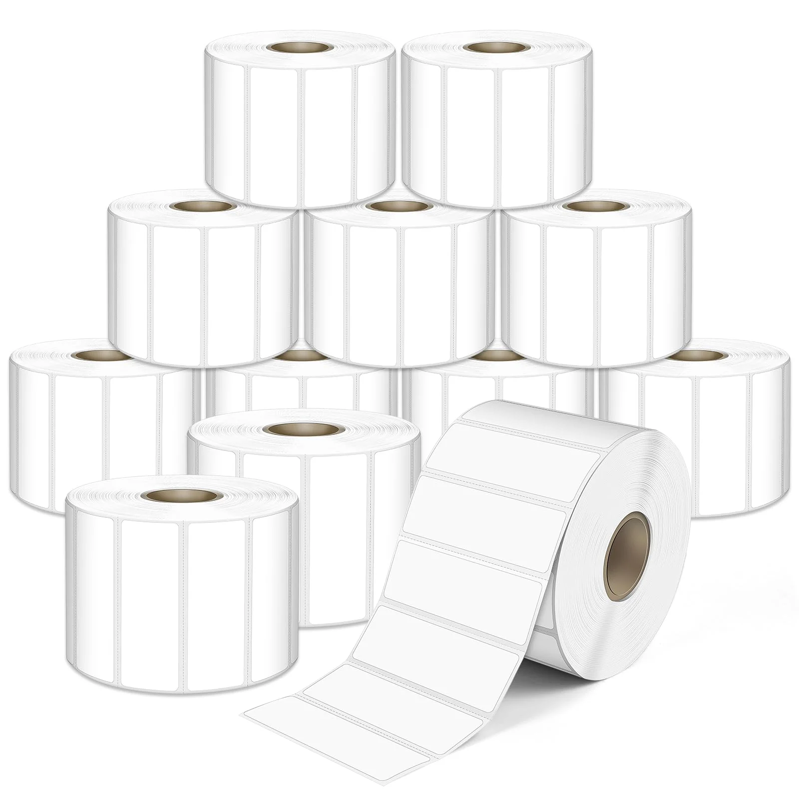 L LIKED 2.25" x 4" , 2.25" x 0.75", 2.25" x 1.25" Direct Thermal Label for Block, Permanent Adhesive Shipping Postage Labels & Compatible with Rollo, Zebra and Other Desktop Printers - Image 8