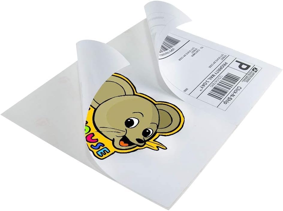 L LIKED Self Adhesive Half Sheet Shipping Labels 8.5" x 5.5" Sticker Paper for Laser & Inkjet Printers - Image 6