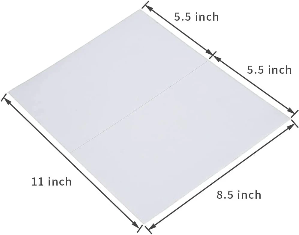 L LIKED Self Adhesive Half Sheet Shipping Labels 8.5" x 5.5" Sticker Paper for Laser & Inkjet Printers - Image 7