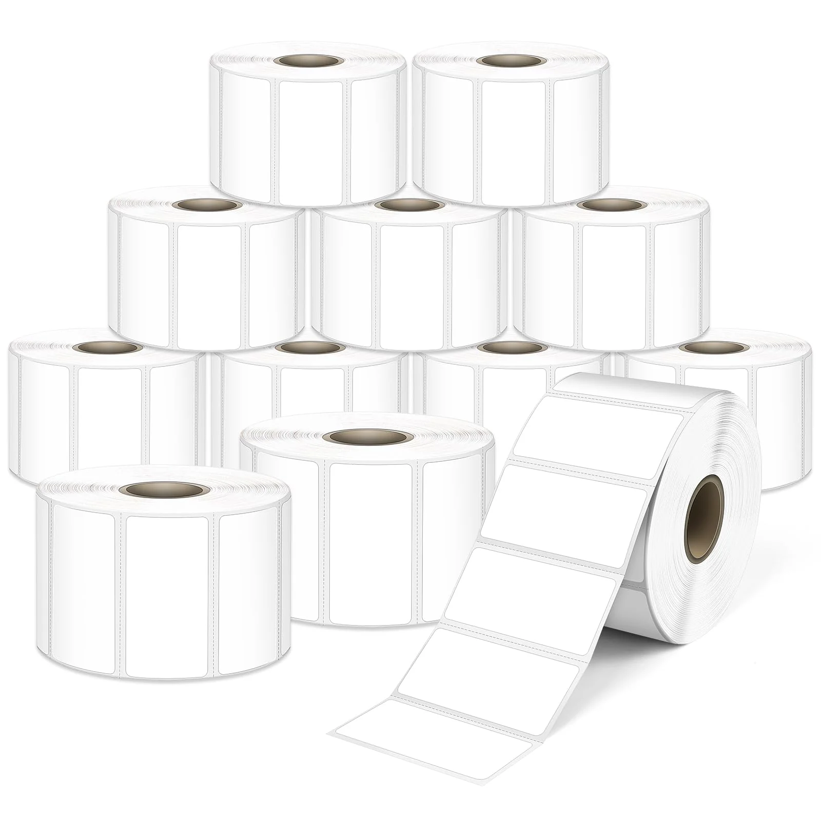 L LIKED 2"x2" 2"x1" Direct Square & 2" circle Thermal Labels for Block, Permanent Adhesive Barcode Adress Labels & Compatible with Rollo, Zebra and Other Desktop Printers - Image 9