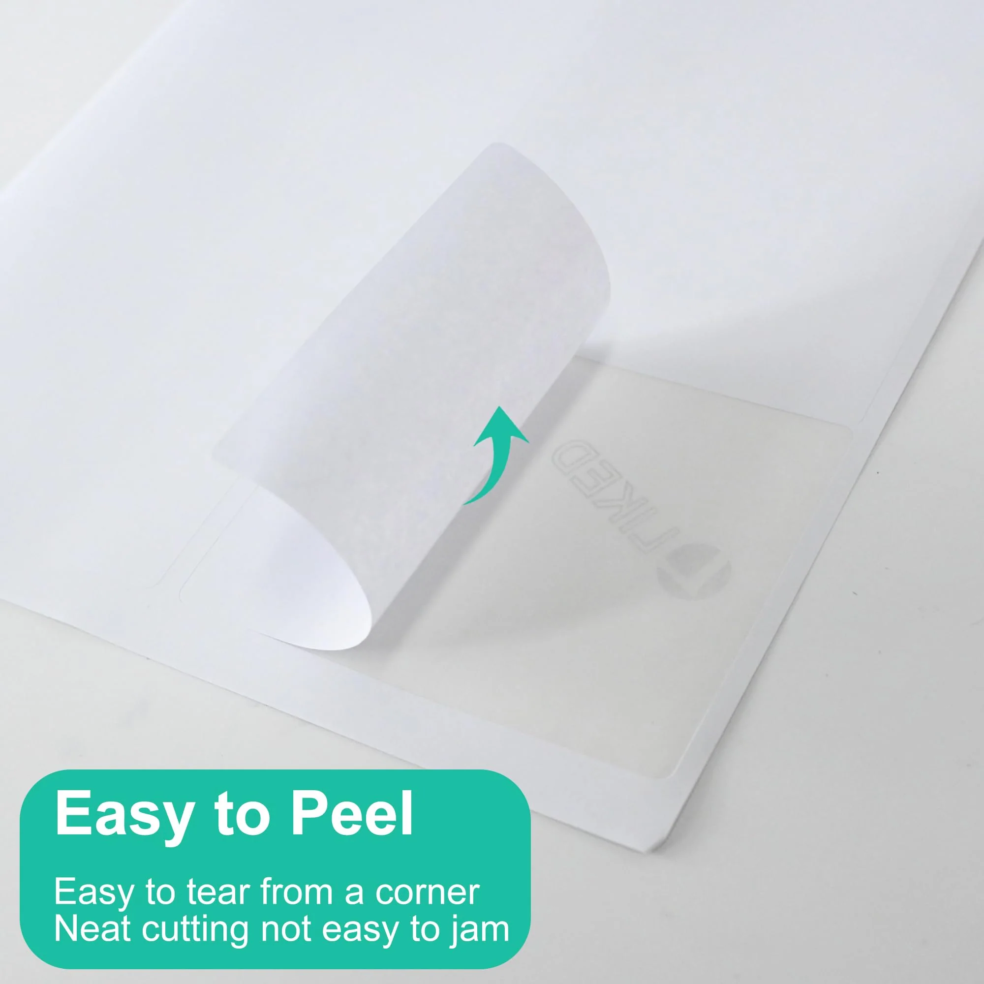L Liked 3-1/3" x 4"  Printable White Sticker Labels, Laser/Inkjet Printing - Matte, Compatible with 5164, 5264 and 8164 Labels (6/sheet) - Image 3