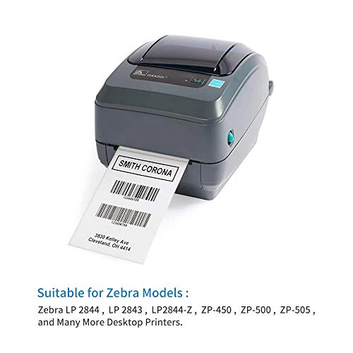 L LIKED 4" x 6" Direct Blank Thermal Shipping Labels with 450 Labels/Roll - Compatible Zebra 2844 ZP-450 ZP-500 ZP-505 - Image 3