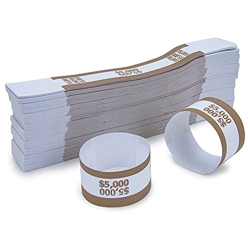 L LIKED Pack of 500 Currency Band Bundles Self Sealing Currency Straps Bands Money Bill Wrappers (500 PCS)… - Image 4