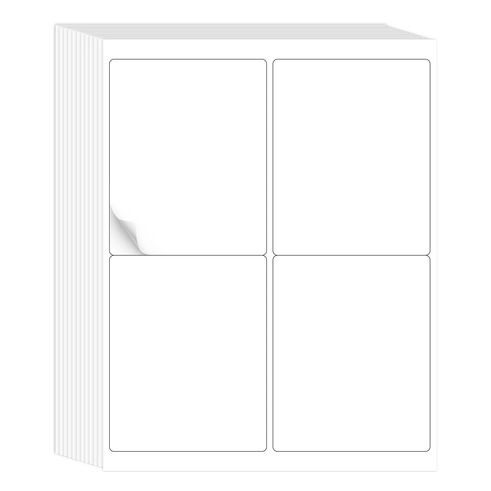 L LIKED Printable Round Labels,Matte White - Image 7