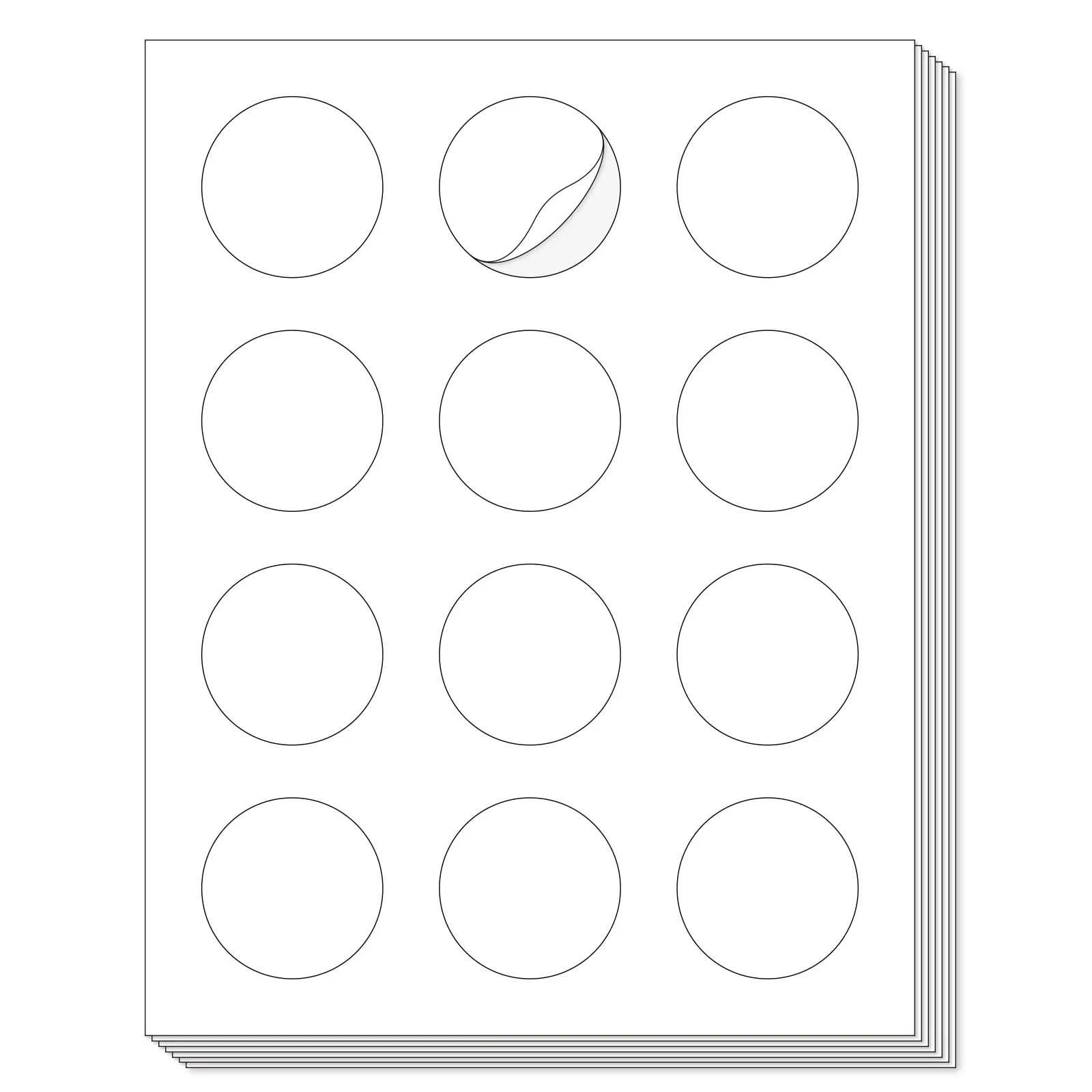 L LIKED Printable Round Labels,Matte White - Image 9