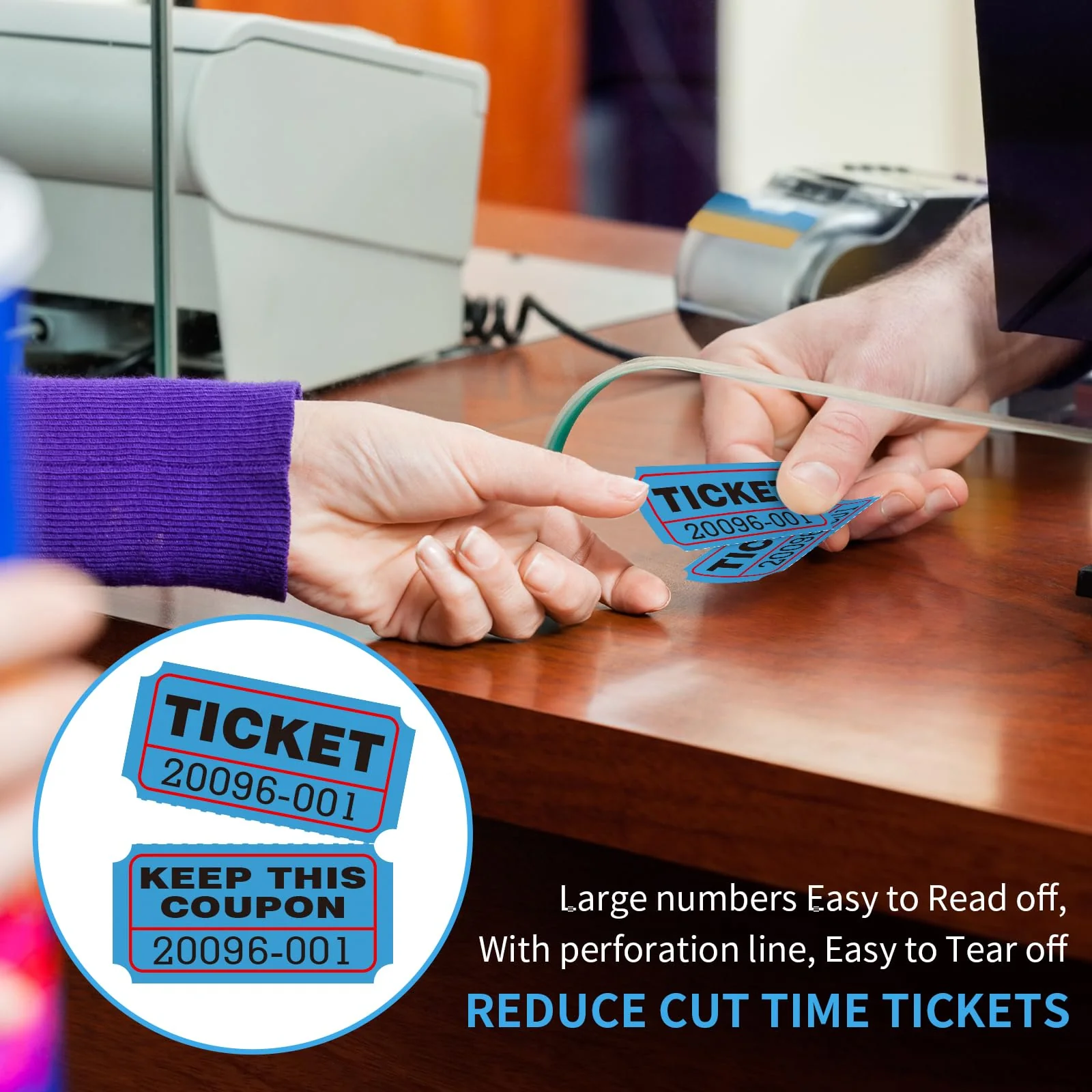 L LIKED Raffle Tickets Double Rolls 1000 per Roll 50/50 Raffle Tickets for Events, Entry, Class Reward, Fundraiser & Prizes - Image 18