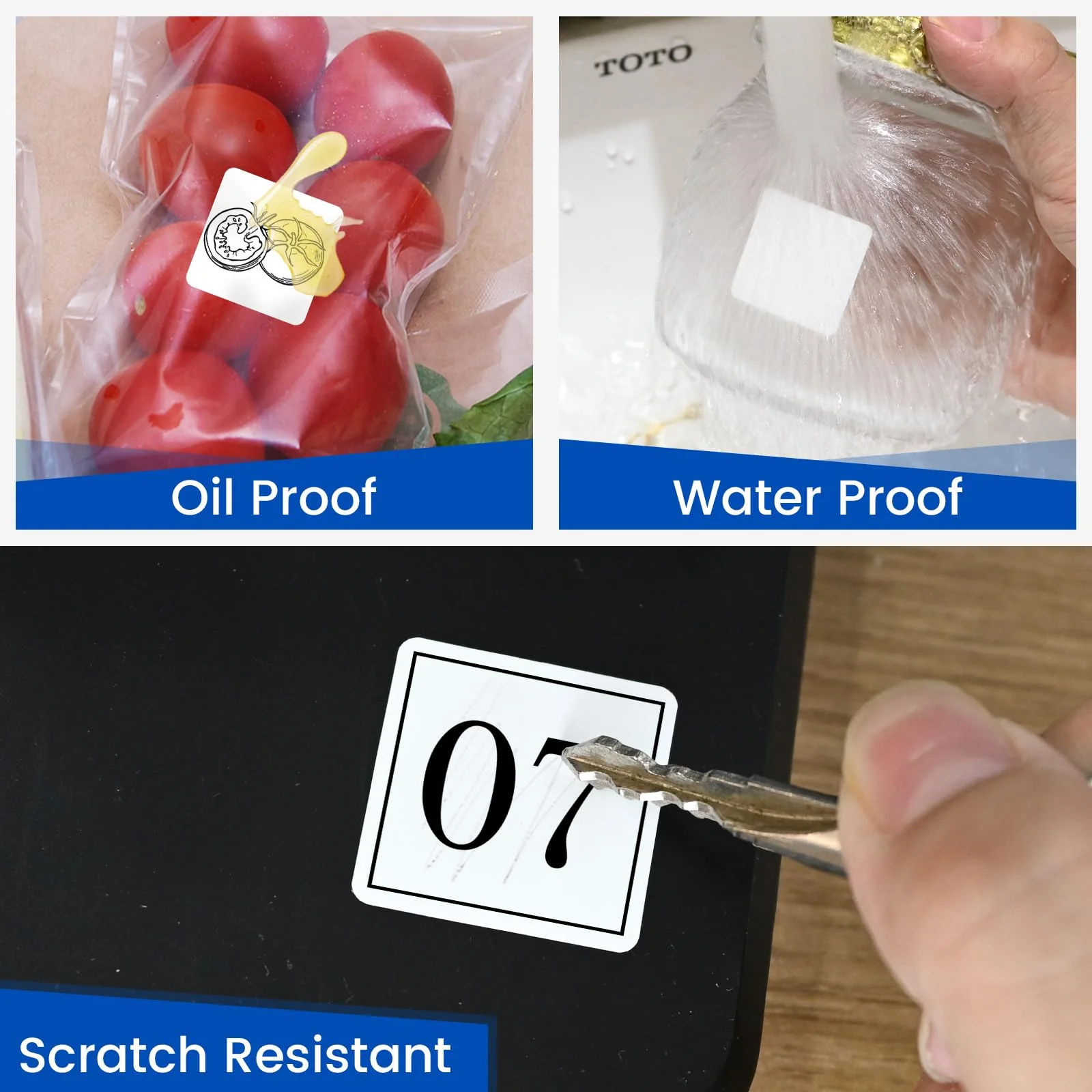 L LIKED Removable Direct Thermal Labels with Perforated Lines, Water and Oil Resistant, Compatible with Rollo, Zebra Desktop Printers and More - Image 5